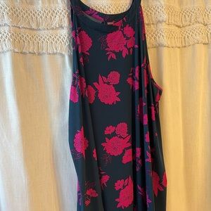 Torrid floral sleeveless blouse size 4